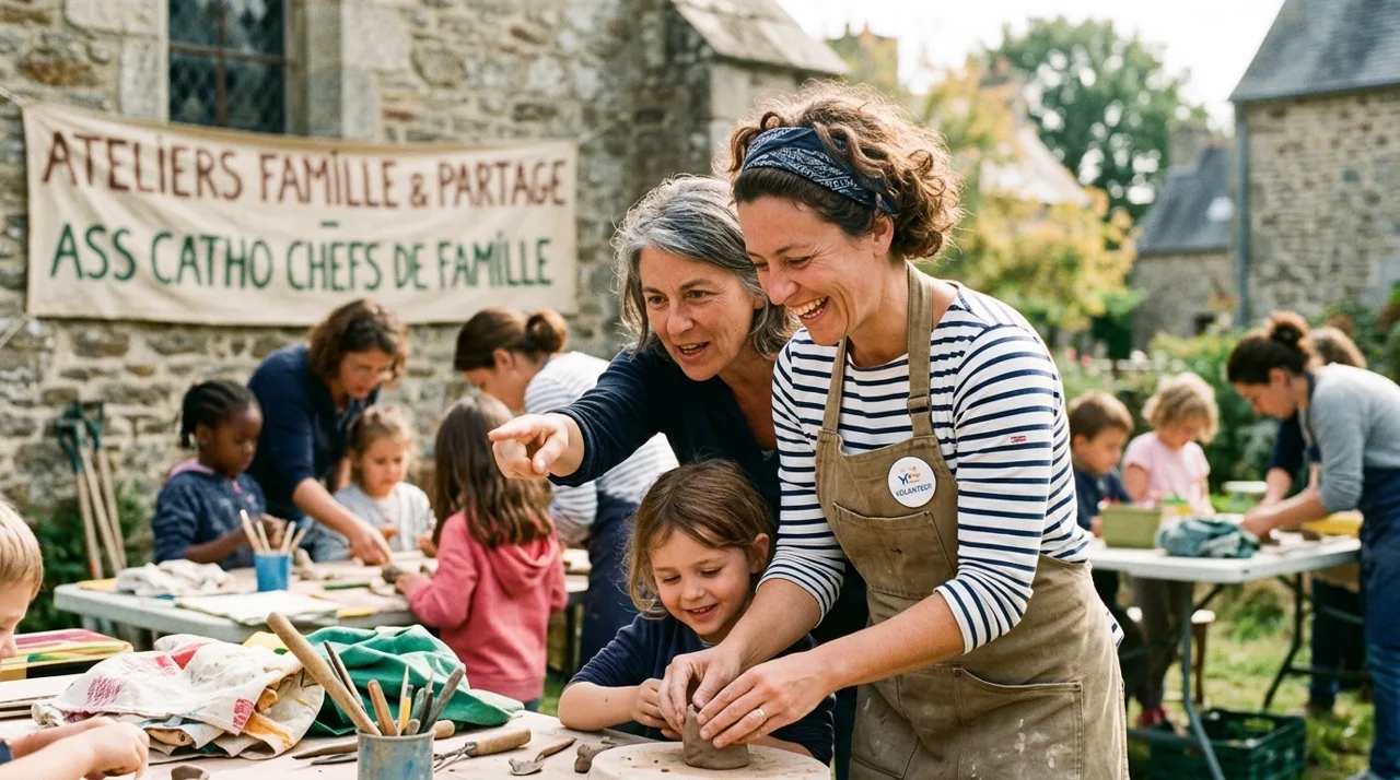 Community family seminar and educational guidance in Brittany